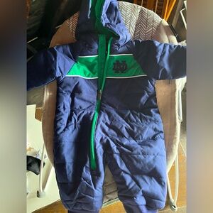 Notre Dame Baby Snowsuit Winter Onesie